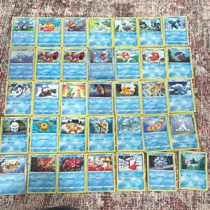 Pokemon Trading Cards - Blue and Yellow
